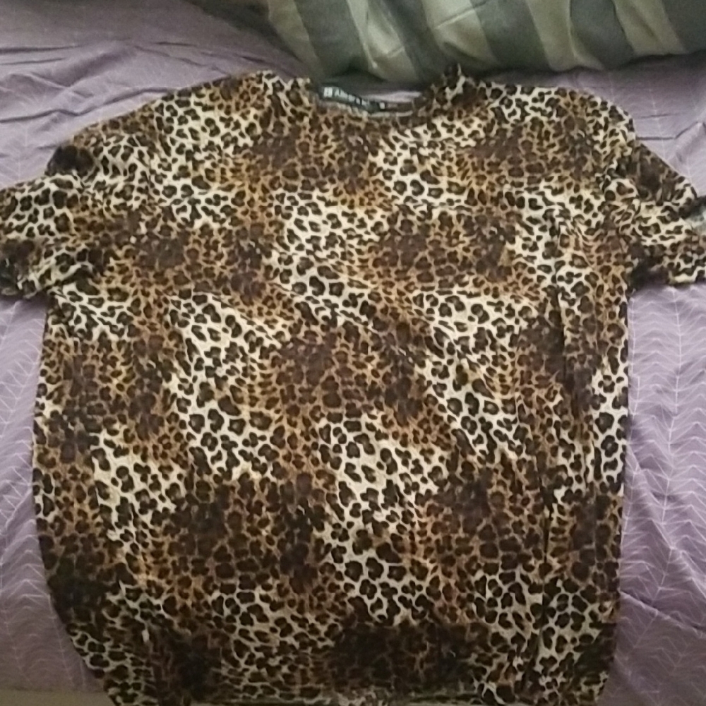 Allegra K Men's Leopard Print Shirt